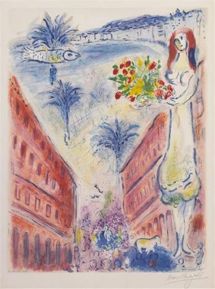 Avenue de la Victoire a Nice by Marc Chagall