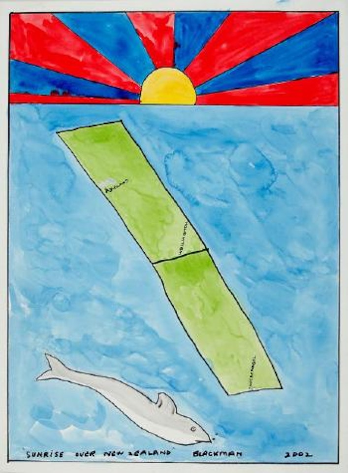 Sunrise over New Zealand by Charles Blackman