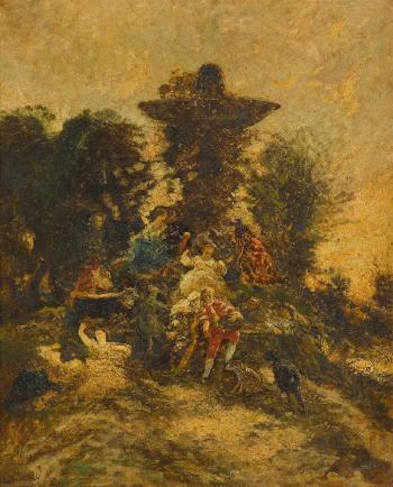 Fête champêtre by Adolphe Monticelli