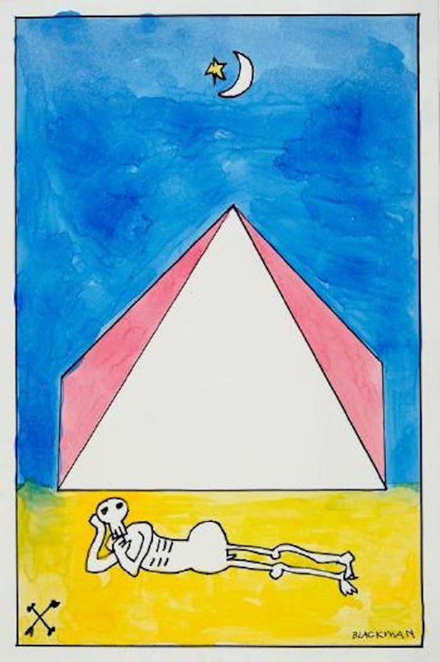 Under the pyramid by Charles Blackman