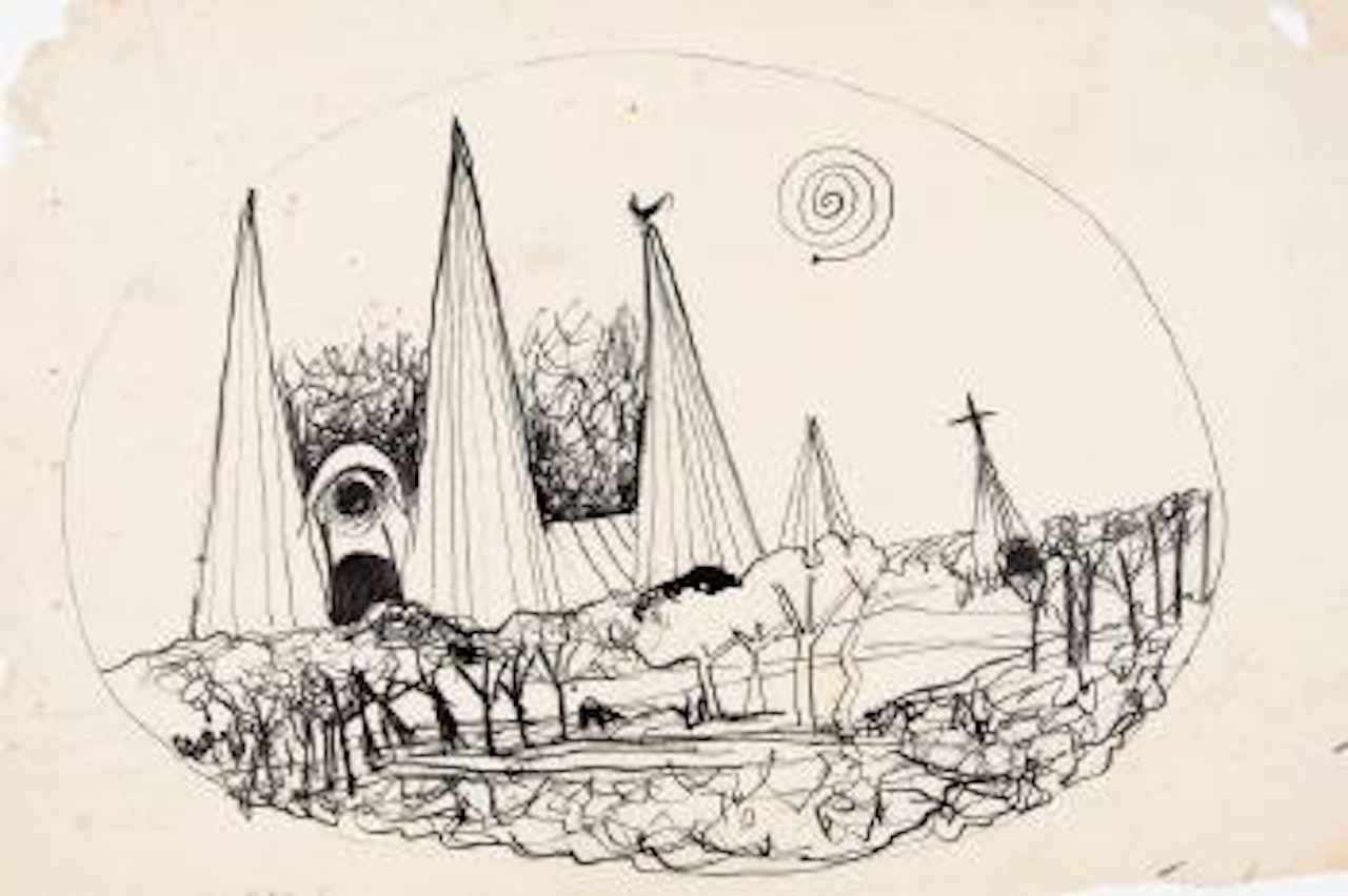 Herald outdoor art show tent by Charles Blackman