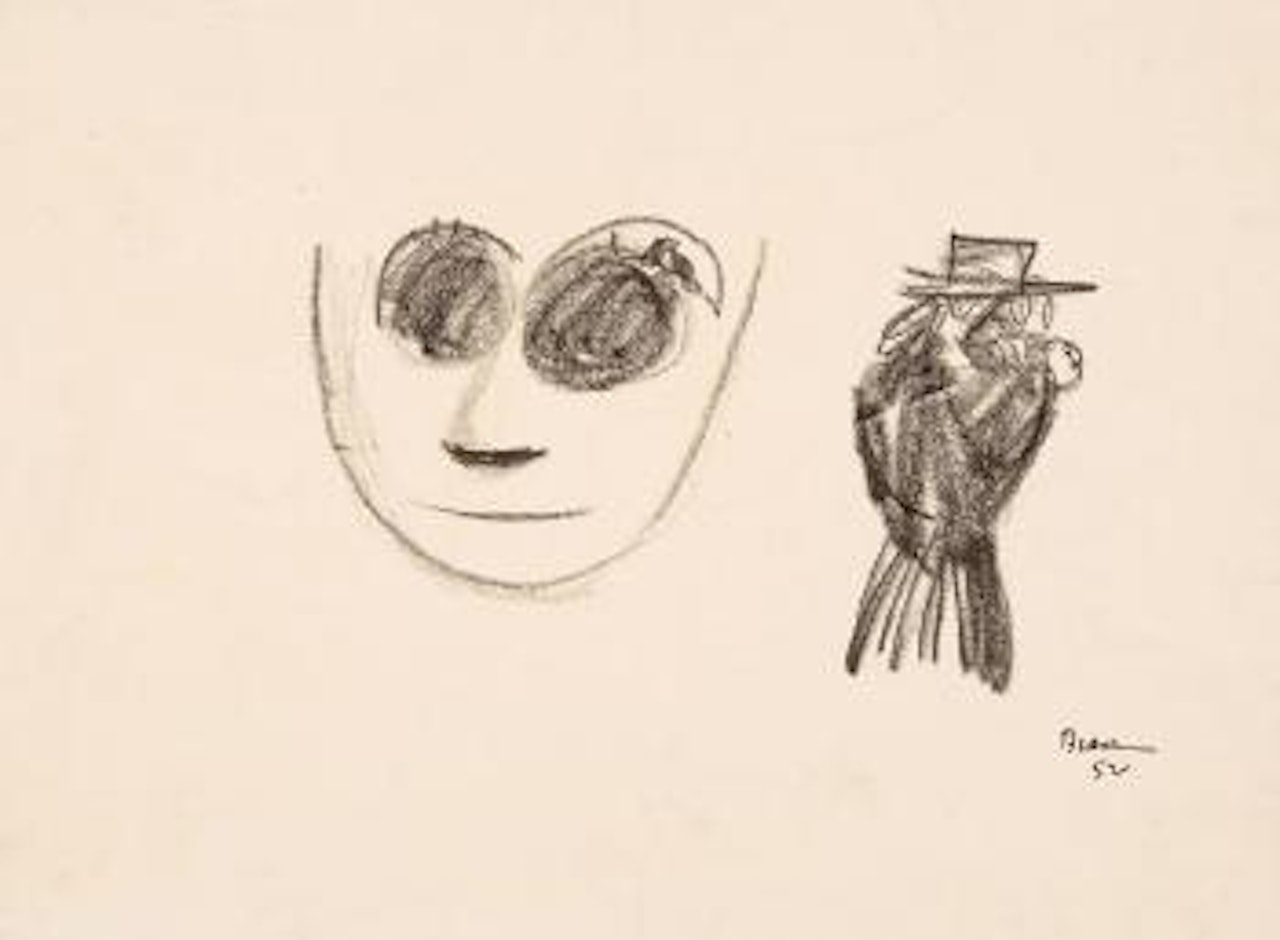 Figure in a hat by Charles Blackman