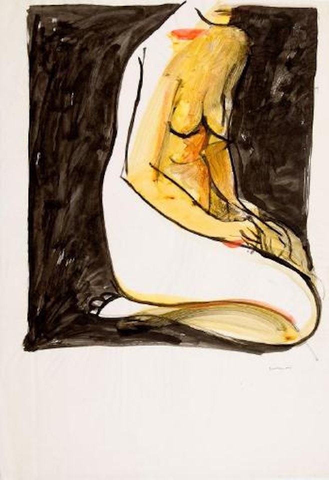 Nude kneeling by Charles Blackman