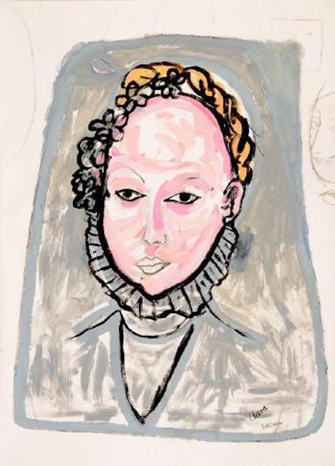 Portrait of Clara (Schumann) by Charles Blackman
