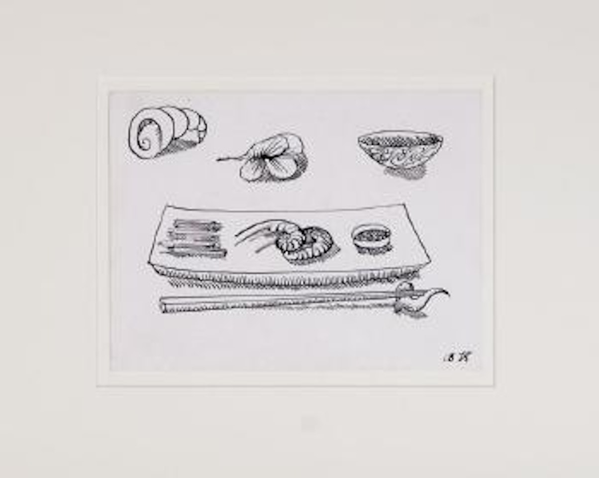 Japanese dinner by Charles Blackman