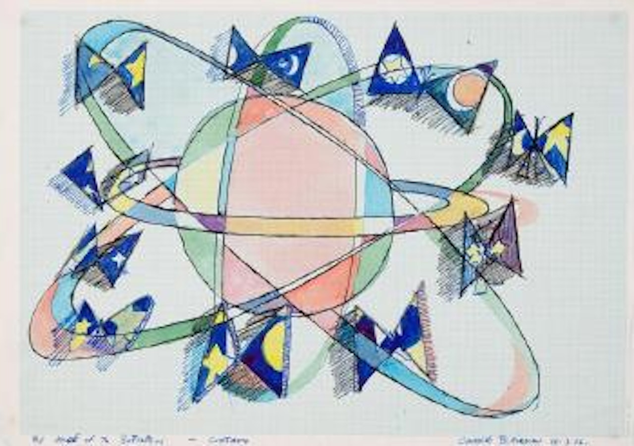 The dance of the butterflies - curtain by Charles Blackman