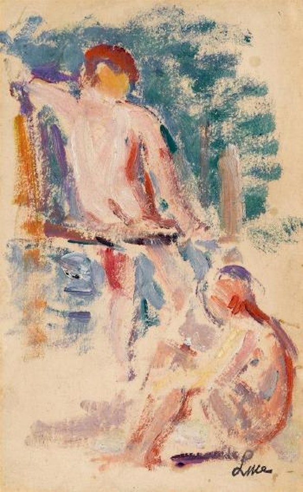 Two nudes by Maximilien Luce
