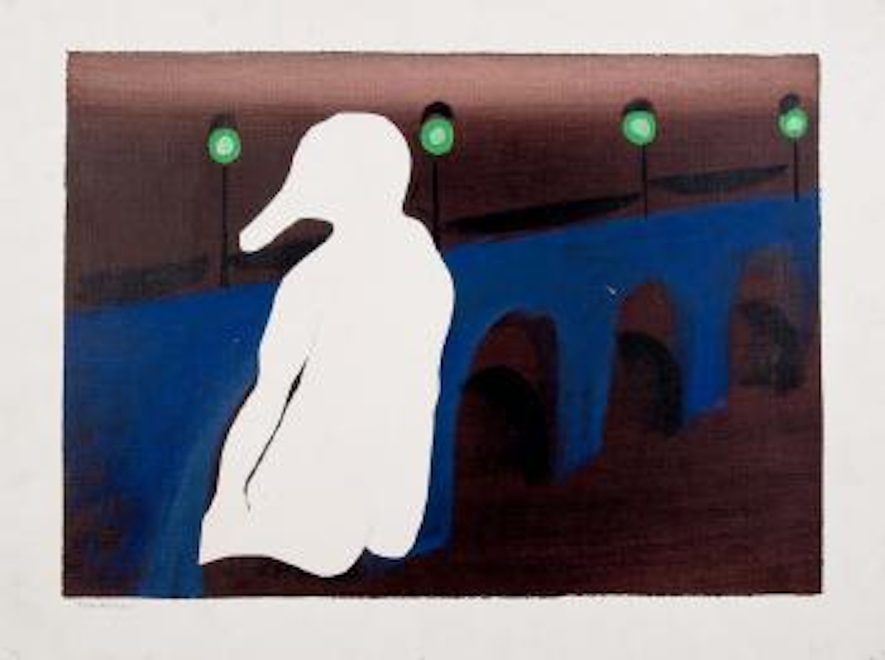 Nude at night by Charles Blackman