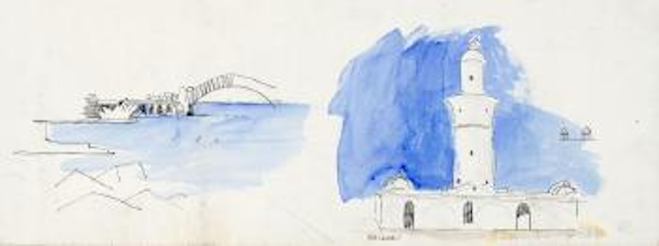 Lighthouse over Sydney Harbour by Charles Blackman