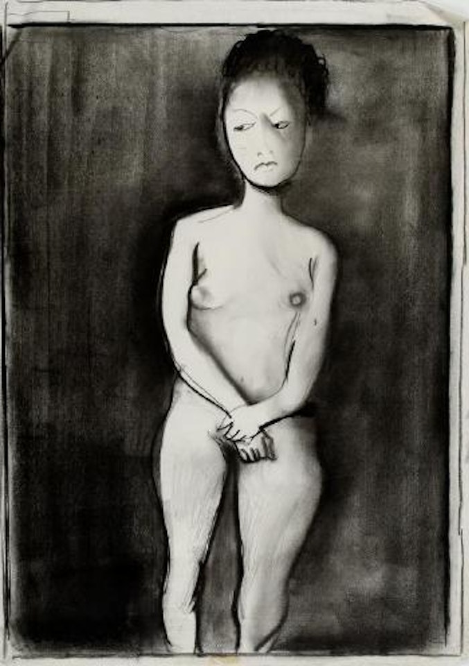 Female nude by Charles Blackman