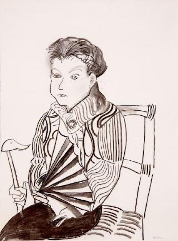 Portrait of Peggy Glanville Hicks by Charles Blackman