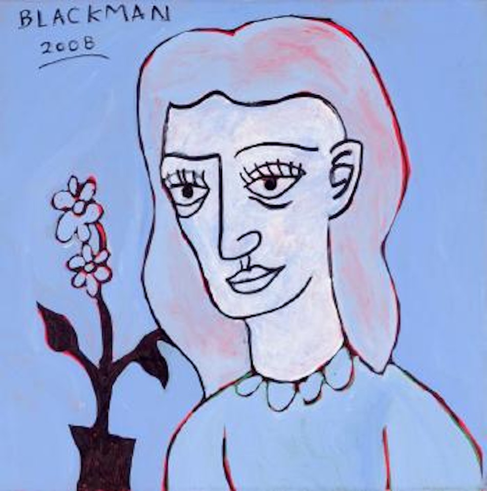 Untitled- blue girl by Charles Blackman