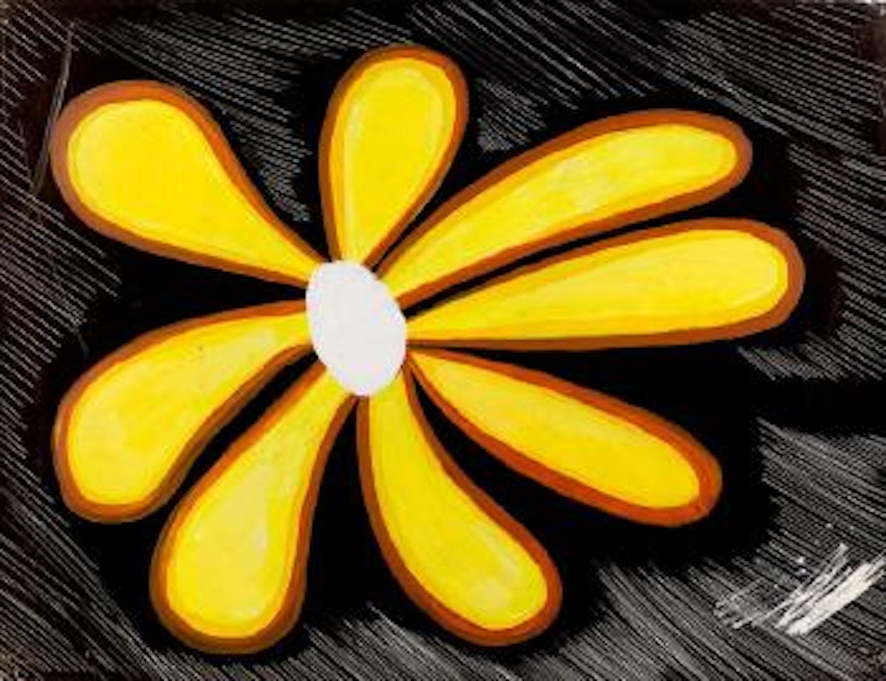 Yellow flower by Charles Blackman