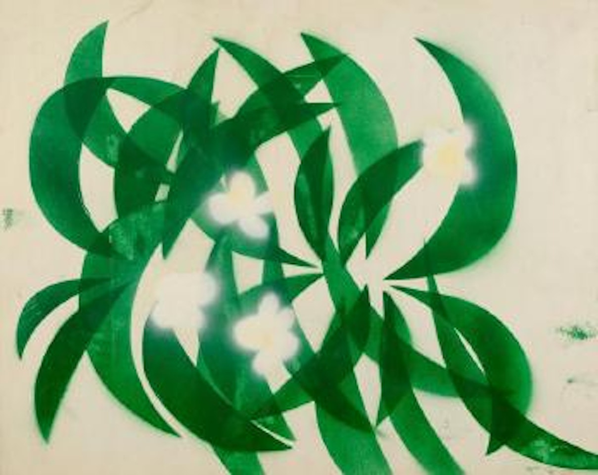 Flowers and leaves by Charles Blackman