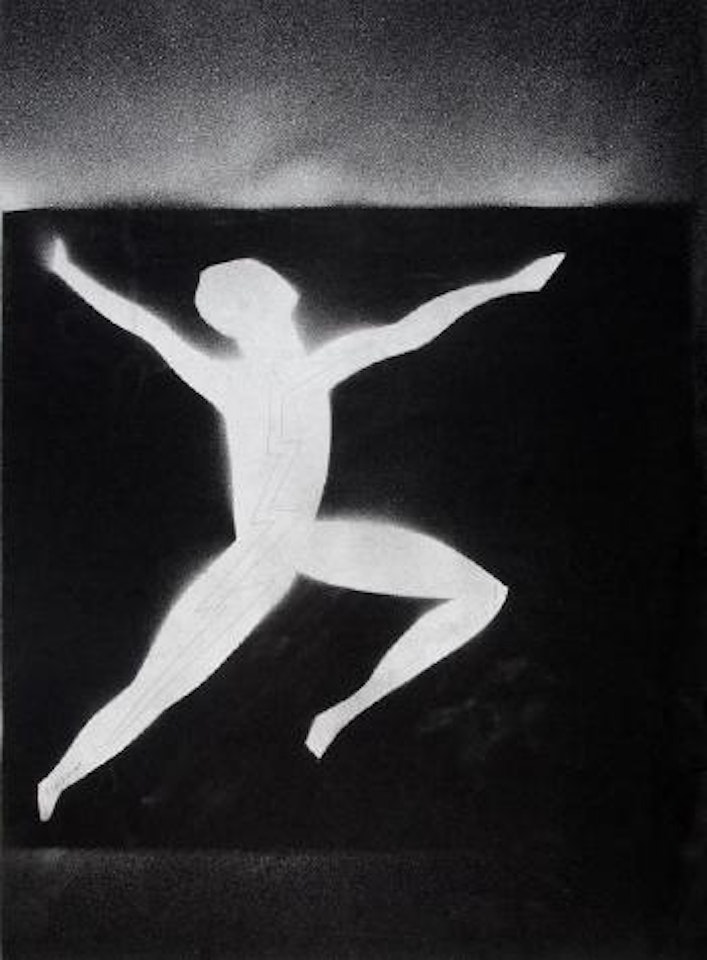 Lightening strikes by Charles Blackman