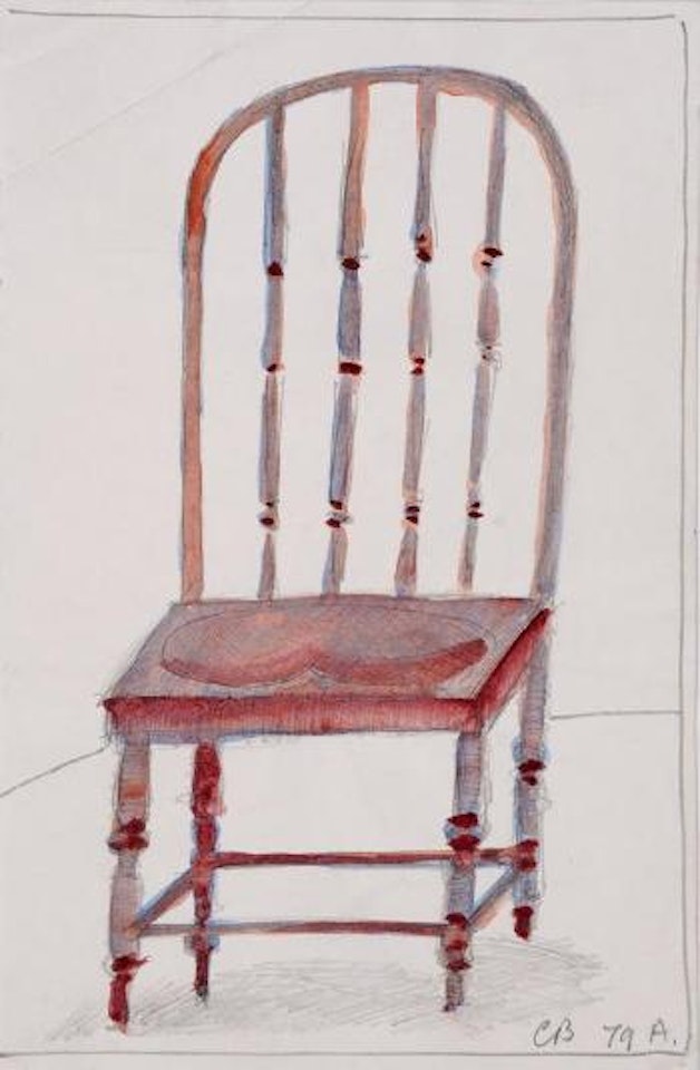 Chair with heart by Charles Blackman