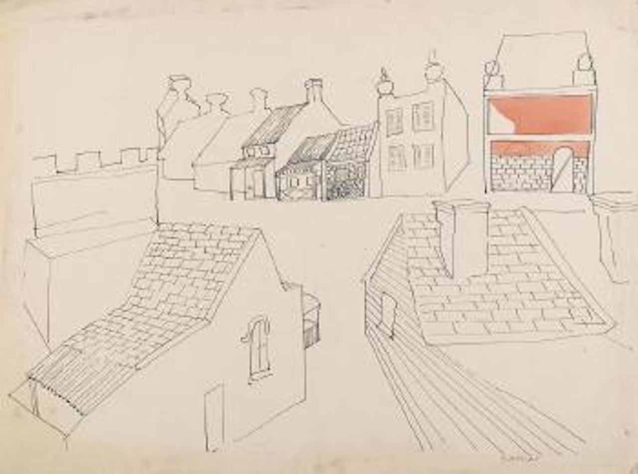 Sydney streetscape by Charles Blackman