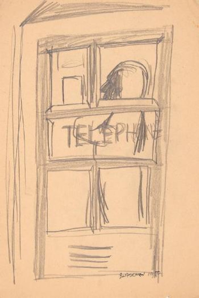 Telephone box by Charles Blackman