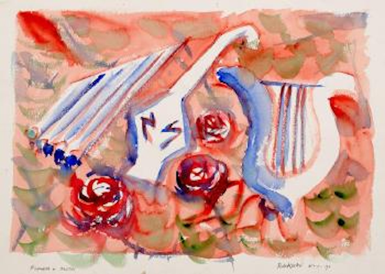 Flowers and music by Charles Blackman