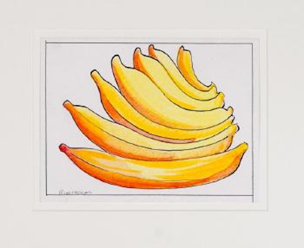 Bowing bananas by Charles Blackman