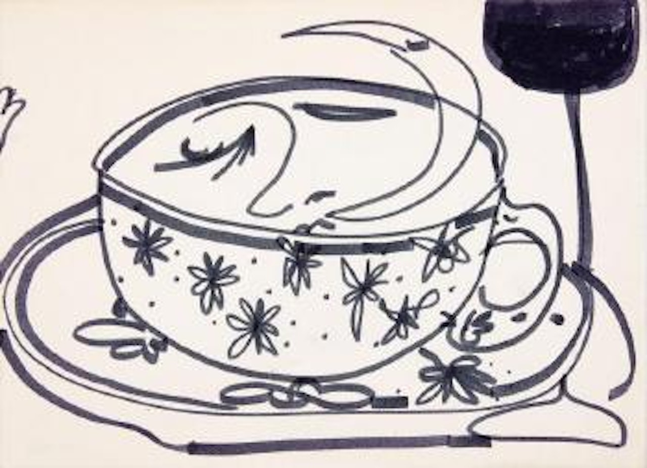 Cup and saucer by Charles Blackman