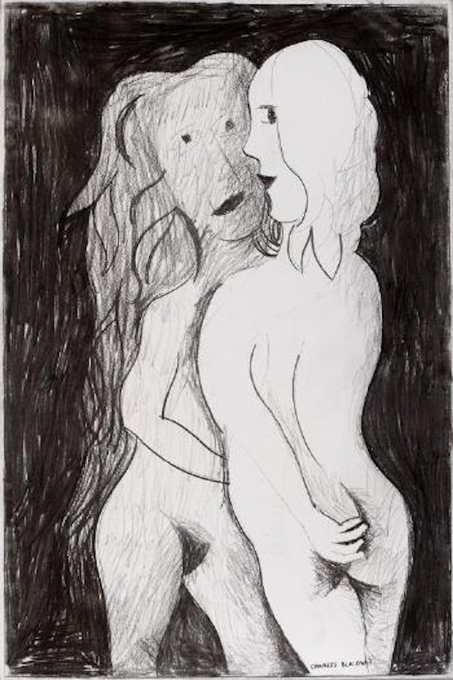 Standing female nudes by Charles Blackman