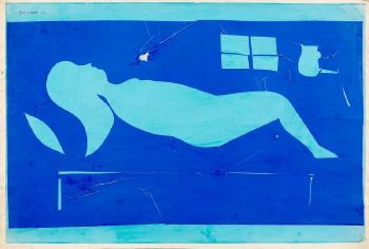 Girl floating by Charles Blackman