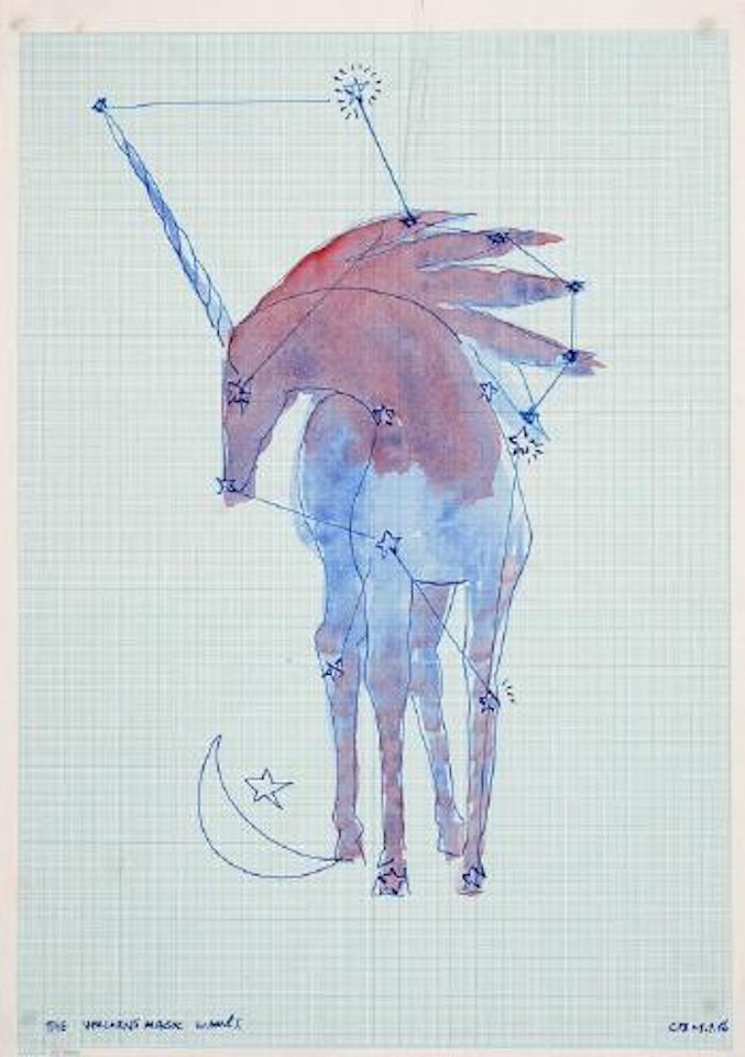 The unicorns magic wands [sic] by Charles Blackman