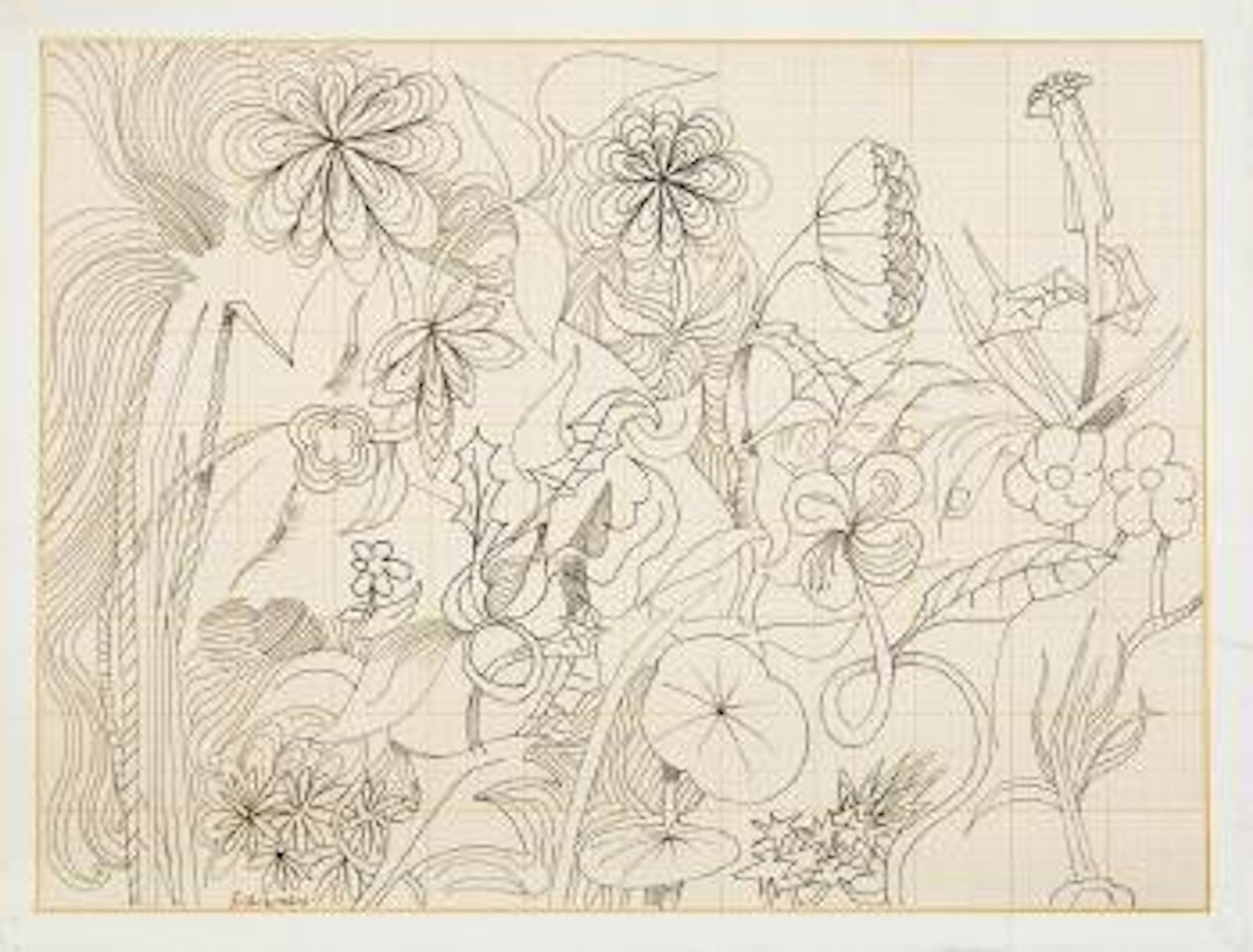 Flower design by Charles Blackman