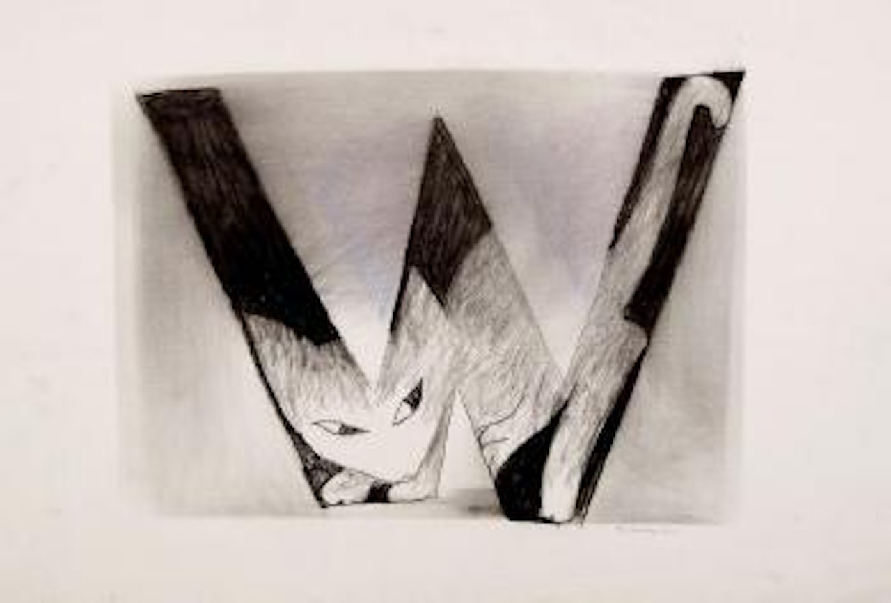 Cat in awe by Charles Blackman