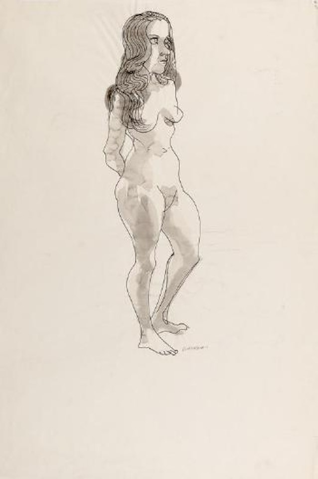 Standing nude by Charles Blackman