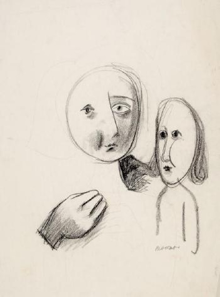 Face studies by Charles Blackman