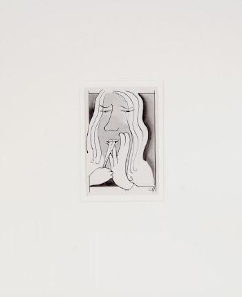 Cooking series III (tete) by Charles Blackman