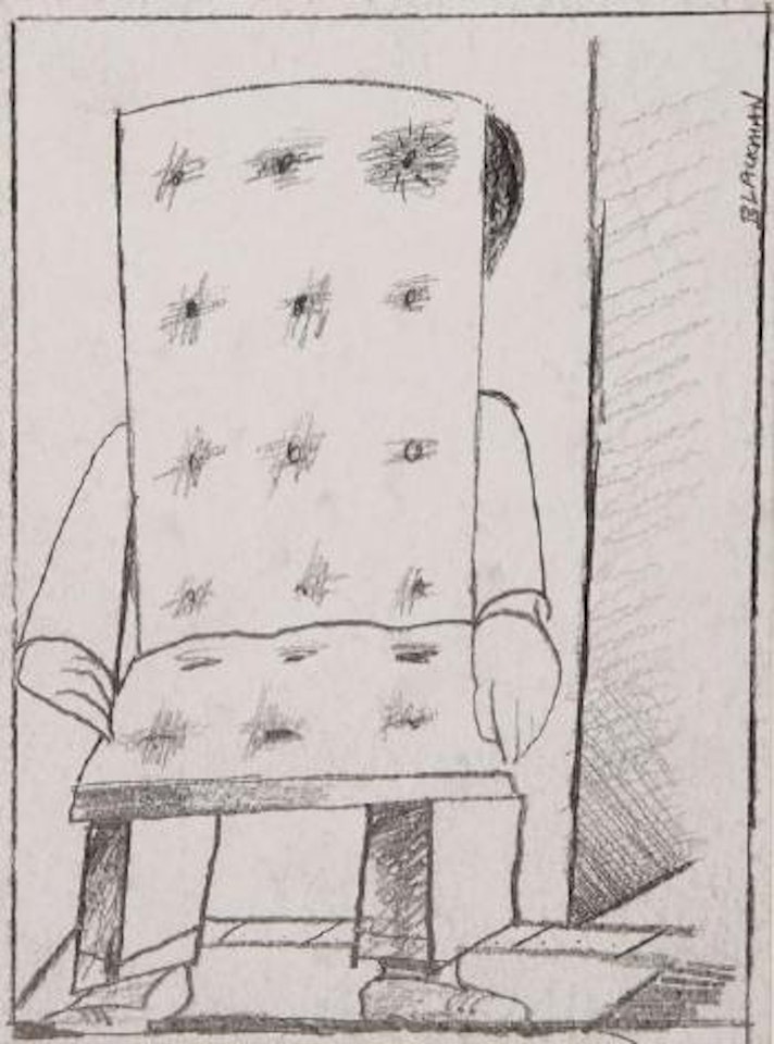 Prince turing into a chair by Charles Blackman