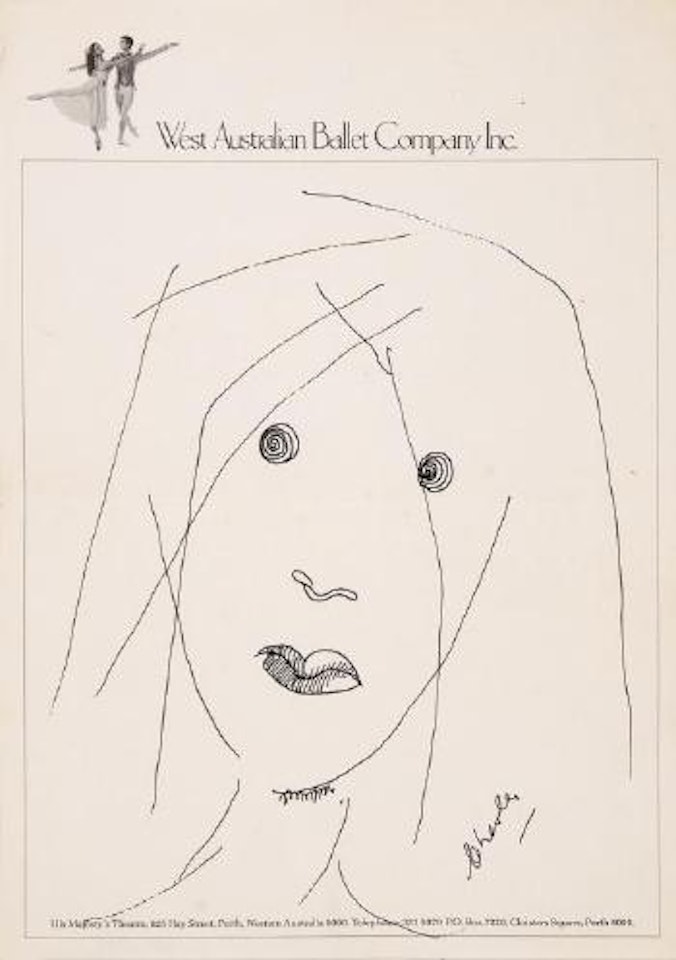 Head of a girl by Charles Blackman
