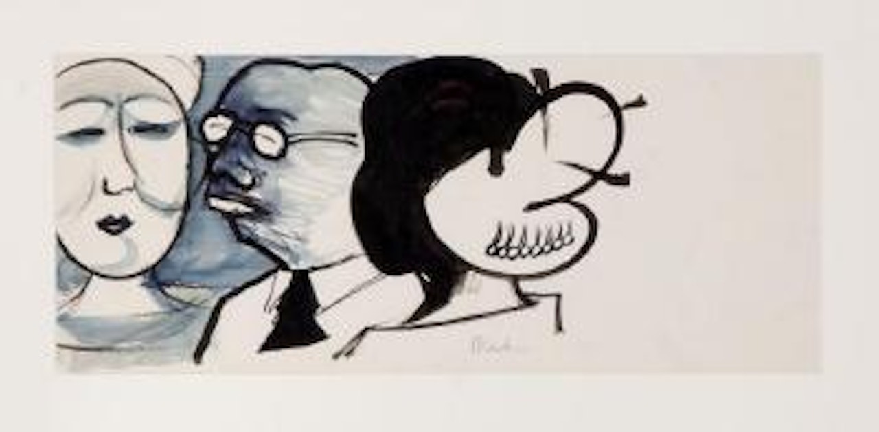 Japanese family by Charles Blackman