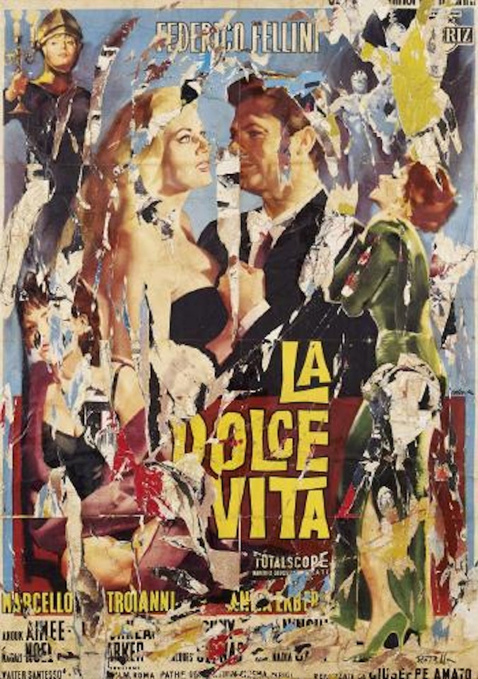 La dolce vita by Mimmo Rotella