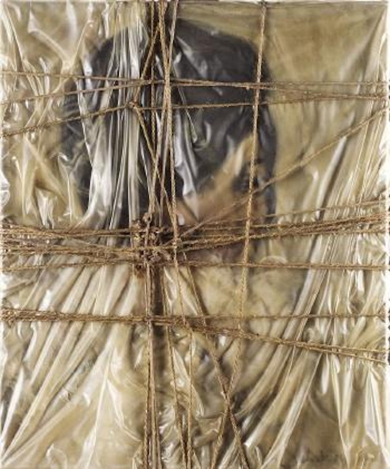 Wrapped portrait by Christo