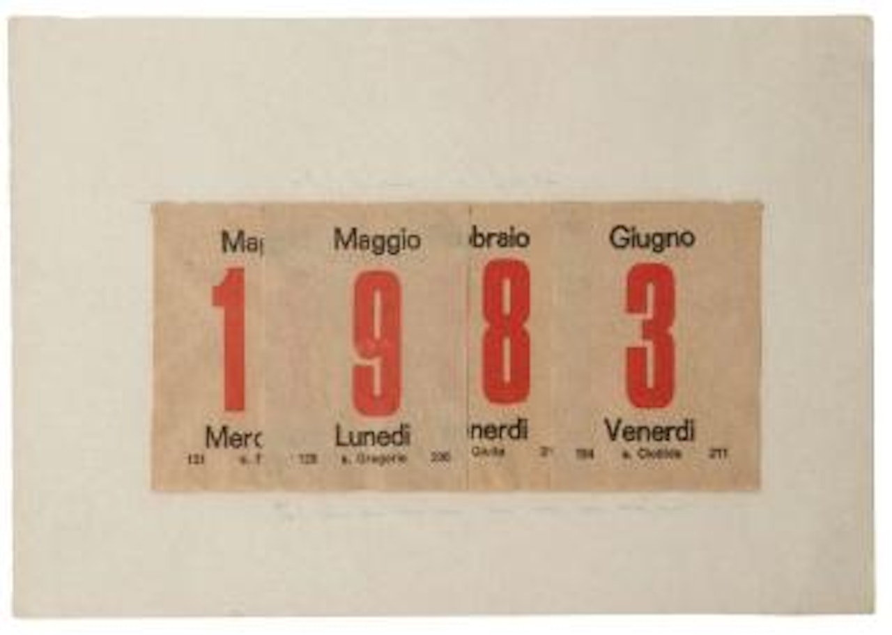 Calendario by Alighiero Boetti