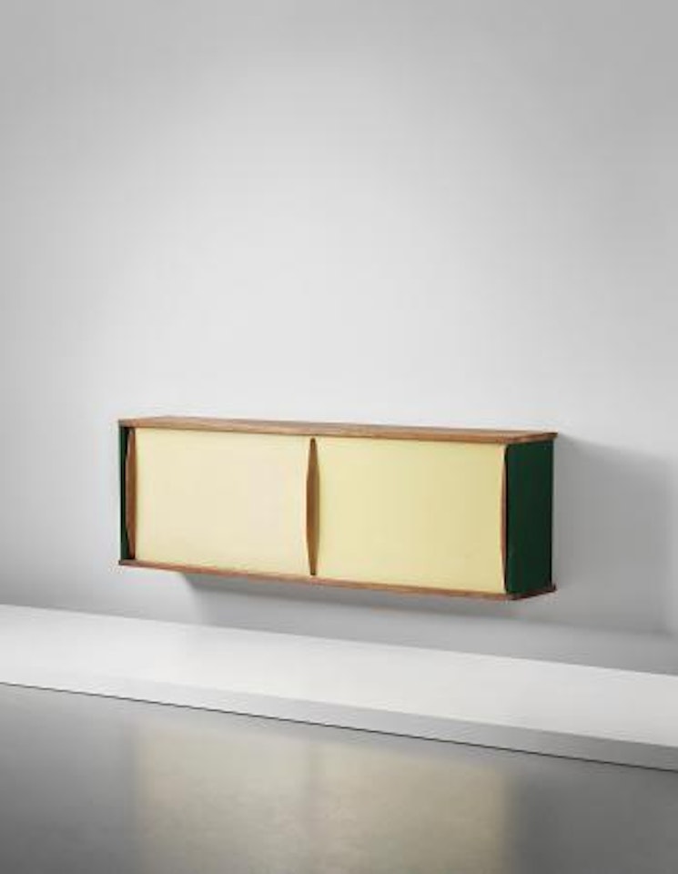 Rare wall-mounted sideboard by Jean Prouvé