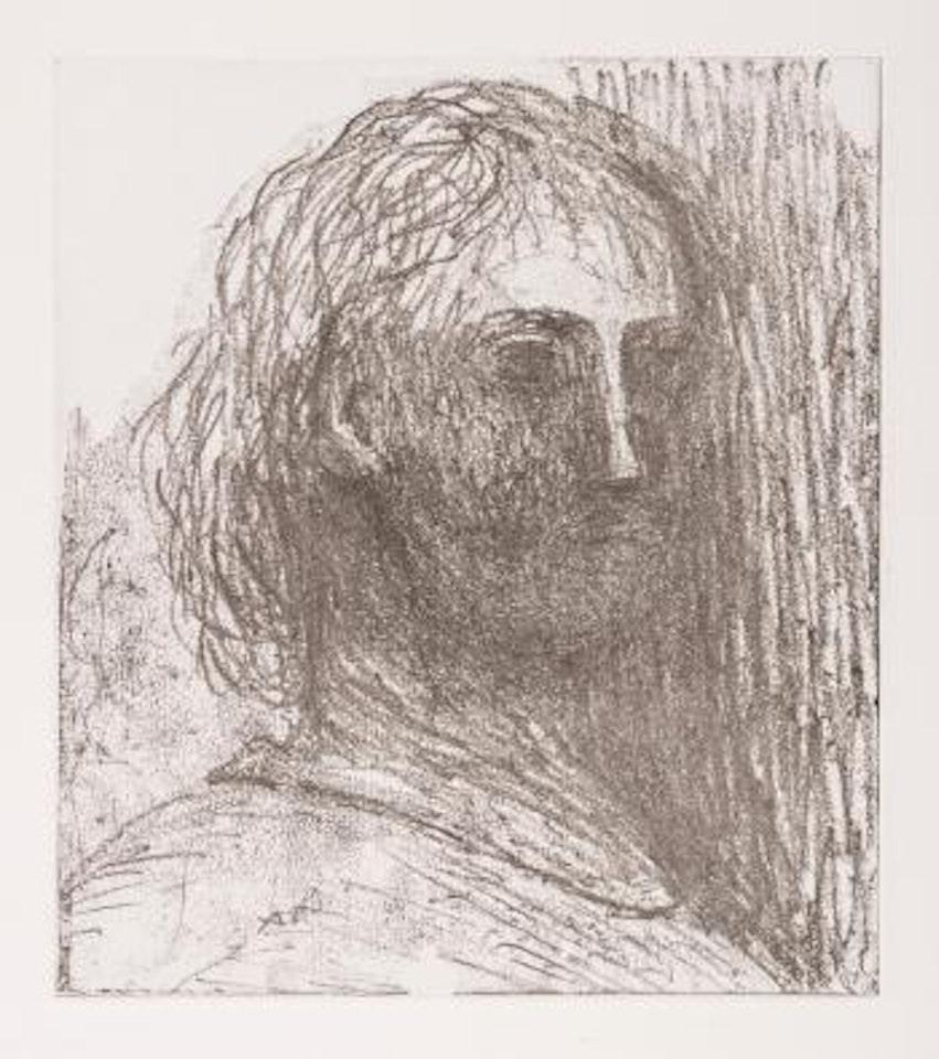 Head of a Woman by Henry Moore