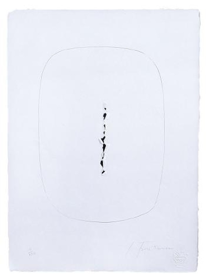 Concetto spaziale by Lucio Fontana