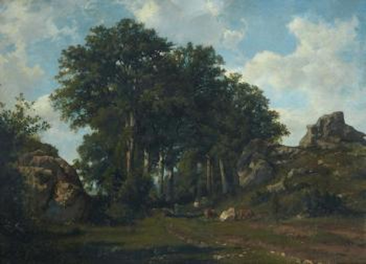 La Plaine des Rocailles près Laroche (Haute Savoie) by Antonio Fontanesi