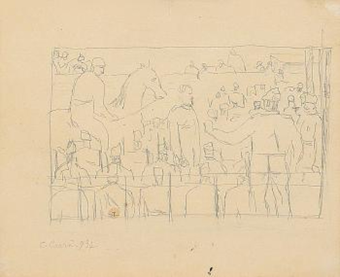 Studio per l'arresto di Battisti by Carlo Carra