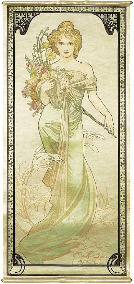 The Seasons / F. Champenois by Alphonse Mucha