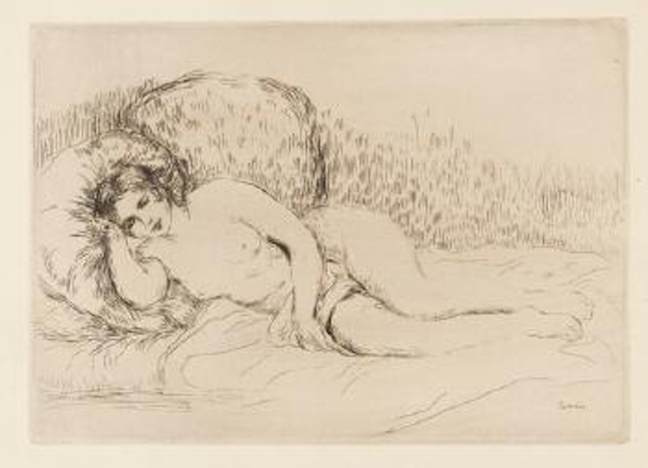 Femme couchée (tournée à gauche) by Pierre-Auguste Renoir