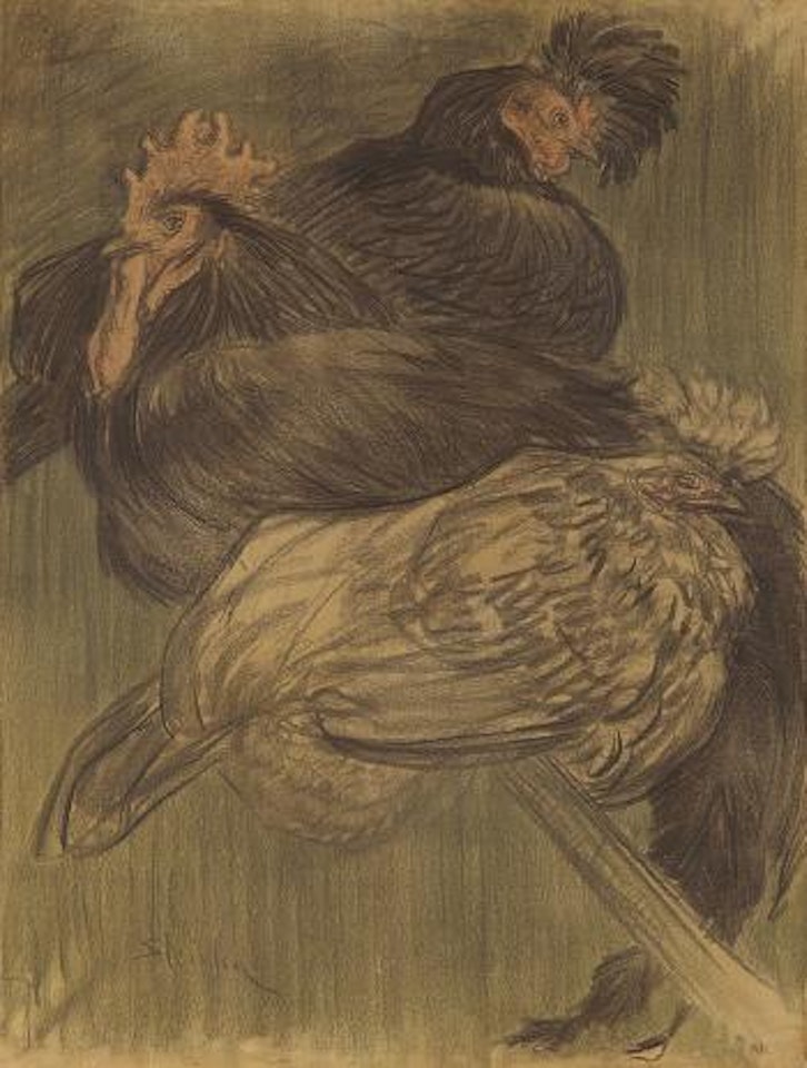 Coq et Poules by Théophile Alexandre Steinlen