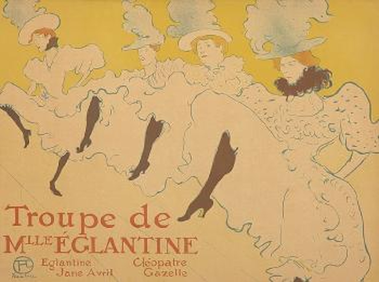 Troupe de Mlle Églantine by Henri de Toulouse-Lautrec