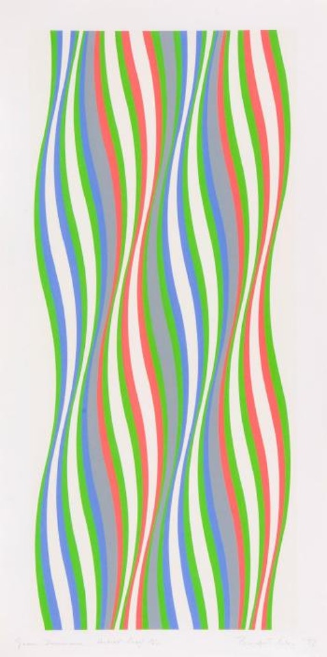 Green Dominance (s.22) by Bridget Riley
