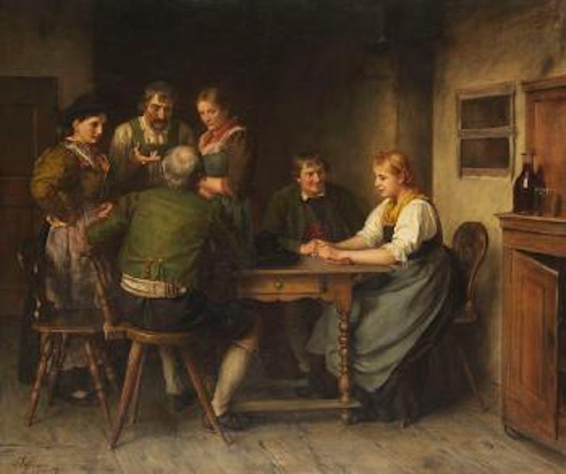 Die Werbung by Franz von Defregger